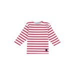 Marini�re col bateau en coton loctudy b�b� blanc / braise