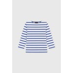 Marini�re col bateau en coton loctudy b�b� blanc / etoile