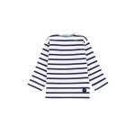 Marini�re col bateau en coton loctudy b�b� blanc / navire