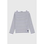 Marinire col bateau en coton loctudy enfant blanc / navire