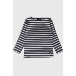 Marini�re col bateau en coton loctudy enfant nine iron / gris chin� clair
