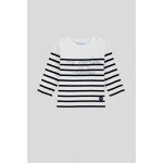 Marini�re en coton ma 1ere marini�re b�b� blanc / navire