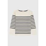 Marini�re en coton �quitable drisse enfant nature / rich navy