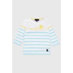 Marini�re en coton l�ger petit crabe b�b� blanc / detroit