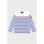 Marini�re enfant - coton lourd blanc / etoile / braise