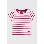 Marini�re manches courtes en coton l�ger b�b� blanc / delhi