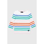 Marini�re multicolore - coton b�b� - blanc / blue saphir / ic