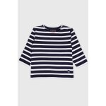 Marini�re en pur coton rustique b�b� marine deep / blanc