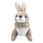 Marionnette  doigts - lapin grey