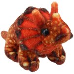 Marionnette À doigts - triceratops orange Marionnette À doigts - triceratops orange