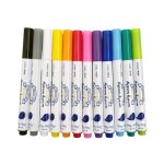 Marqueurs lavables pour fen�tres et surfaces lisses effa�age � sec, set de 12 multicolor