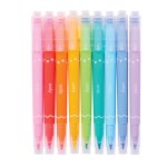 Marqueurs � tampons confetti stamp 9 marqueurs double pointe avec tampons ludiques multicolor