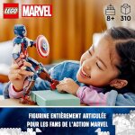 Marvel figurine de captain america 76258 multicolore