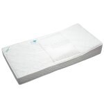Matelas anti - reflux avec plan incliné et cale bébé amovible - made in france blanc Matelas anti - reflux avec plan incliné et cale bébé amovible - made in france blanc