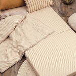 Matelas d'appoint pliant coton bio ray� ray� ambre