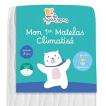 Matelas b�b� climatis� - face �t� / hiver blanc