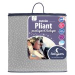 Matelas bébé pliant de voyage déhoussable motif Matelas bébé pliant de voyage déhoussable motif