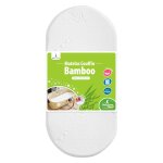 Matelas de couffin bamboo forme ovale blanc