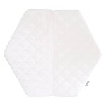 Matelas d�houssable pour parc b�b� hexagonal blanc - hexagonal
