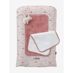 Matelas � langer et 2 tapis de change dans les bois vieux rose