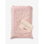 Matelas � langer + 2 tapis de change personnalisable mon coeur rose imprim�