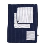 Matelas � langer en double gaze de coton et sa serviette - baby sailor bleu