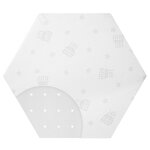 Matelas de parc bb respirant et dhoussable safe asleep blanc - hexagonal