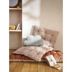 Matelas de sol bi - mati�re fleurs / velours retro flower cannelle