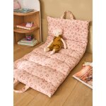 Matelas de sol imprim� l�opard avec poign�es rose