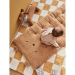 Matelas de sol ourson en sherpa marron