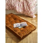 Matelas de sol en velours 60 x 120 cm caramel