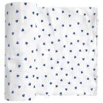 Maxi lange en gaze de coton lovio bleu