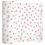 Maxi lange en gaze de coton lovio rouge