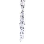 Maxi lange imprim� plumes blanc