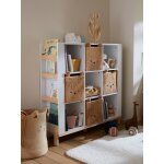 Meuble 9 cases blanc clair uni