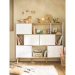 Meuble bibliothèque haute athènes blanc Meuble bibliothèque haute athènes blanc