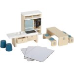 Meubles de cuisine pour maison de poup�e beige