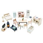 Meubles pour maison de poupées beige Meubles pour maison de poupées beige