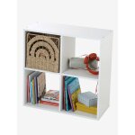 Meuble de rangement 4 cases blanc