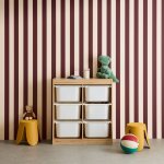 Meuble de rangement enfant 6 bacs de rangement en plastique naturel