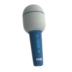 Micro groovy navy - micro karaok� bluetooth, effets de voix, mode duo et pochette bleu navy