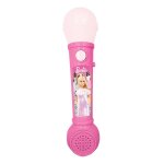 Microphone lumineux avec m�lodies et effets sonores barbie multicolore