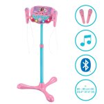 Microphone sur pied enceinte bluetooth gabby et la maison magique rose