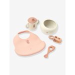 Mileah coffret repas silicone rose poudr�