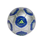 Mini ballon de foot (taille 1) messi argent / bleu / vert