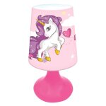 Mini lampe de chevet veilleuse sans fil licorne rose