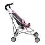 Mini - poussette buggy pour poupons roma gris et rose
