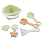 Mini set de plage & jardin - 7 pièces en paille de blé multicolore Mini set de plage & jardin - 7 pièces en paille de blé multicolore