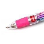 Mini stylo � bille 4 couleurs - mini magic rainbow rose