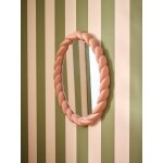 Miroir ovale torsad� blush